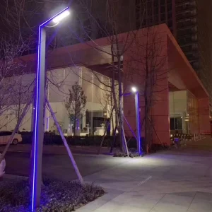 Modern Garden Light High Brightness Decorative Aluminum Alloy Lamp Street Waterproof LED Solar Street Lawn Light