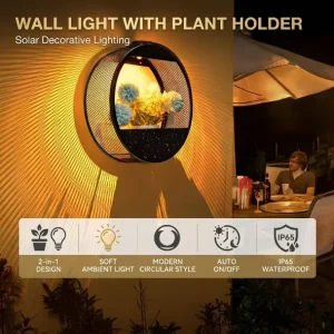 Modern Garden Solar Lights Outdoor Solar Lighting Garden Light Patio Yard Waterproof Outdoor Garden Solar Wall Light
