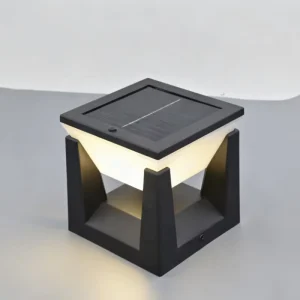 Modern High Quality IP65 LED Lamp Waterproof Outdoor Pillar Light for Garden Main Gate Solar Battery Powered Landscape Lighting