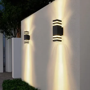 Modern Home Incandescent Wall Light Hotel Villa Exterior Mounted Waterproof Cylinder Outdoor Wall Lamp Porch Garden