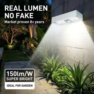 Modern IP65 Waterproof 3W Solar LED Wall Light for Outdoor Garden Wall Use with 3-Year Warranty