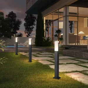 Modern IP65 Waterproof Outdoor Aluminum LED Garden Bollard Light for Lawn and Pathway