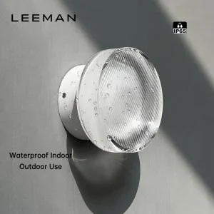 Modern IP65 Waterproof Porch Wall Light Outdoor Round Acrylic Mounted Exterior LED Wall Lamp For Garden Patio Entrance Courtyard