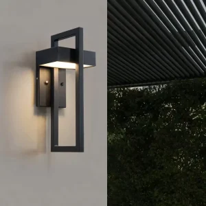 Modern IP65 Waterproof Stainless Steel Outdoor Wall Lights Black Wall Lamp for Garden Park Porch Sconce Street Light