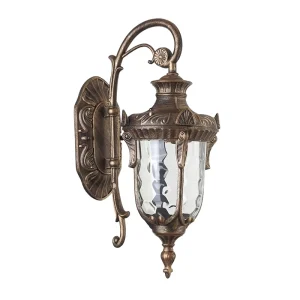 Modern Indoor/Outdoor LED Wall Light, Antiqued Vintage Garden Lamp with Aluminum Base and Classical Loft Design