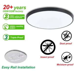 Modern Iron LED Ceiling-Hanging Light, IP44, AC220V, for Home and Office