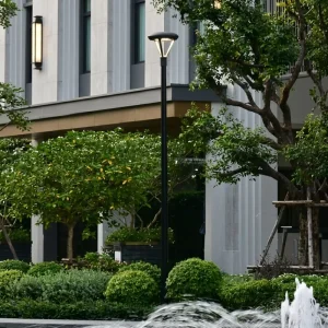 Modern LED Garden Courtyard Light, IP66 Waterproof Aluminum Outdoor Landscape Lamp, AC 220V, for Villas, Parks, Paths, and Plazas