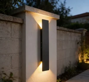 Modern LED Outdoor Wall Lights 21 41 61cm Black Outdoor Wall Sconce IP65 Exterior Wall Light for Entrance Hallway Garage Porch