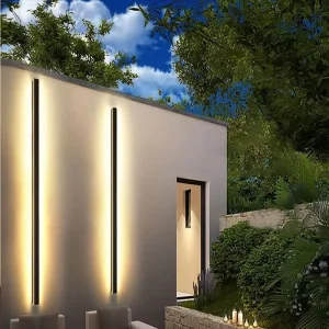 Modern LED Outdoor Waterproof House 120CM Wall Lamp Black Outdoor Linear Long Strip LED Wall Lamp IP65