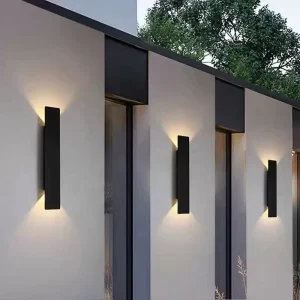 Modern LED Outdoor Waterproof Wall Lamp 6W/18W/24W for Garden Corridor Staircase Living Room Long Strip Design