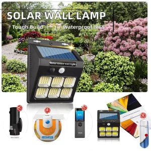 Modern LED Solar Wall Lamp IP65 Small 800mA 1200mA Motion Sensor 3 Modes Security Light Waterproof for Outdoor Garden