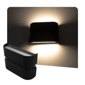 Modern LED Wall Lamp Outdoor Luminaires Exterior Porch Garden Black and White Up and Down Wall Sconce Wall Light