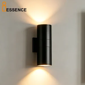 Modern LED Wall Lamp Outdoor Waterproof Up Down Light 2 Head Aluminum Cylinder Sconce IP65 Exterior Lighting for Home Garden