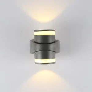 Modern LED Wall Light Waterproof Outdoor Cylinder Up Down Wall Lamp Exterior Light for Garden