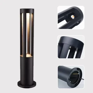 Modern Luxury LED Bollard Post Light RGBW Emitting IP65 Waterproof Outdoor Lawn Lamp Modern Landscape Point Lights