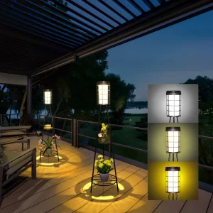 Modern Luxury Solar Garden Lights Outdoor New Solar Decoration Light Competitive Price Flower Basket Lantern