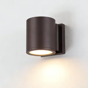 Modern Matte Black Outdoor LED Wall Downlights Nordic Classic Waterproof Exterior Wall Mounted Downlights for House