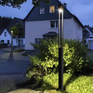 Modern Minimalist 2m 3m Steel IP65 Waterproof LED Street Lamp Pole for Courtyard Park Square Landscape Garden Lighting