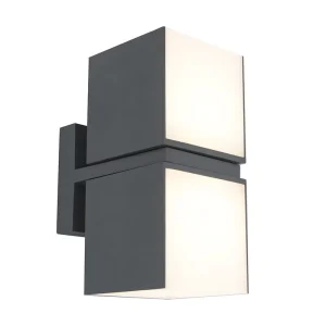 Modern Minimalist Adjustable Outdoor Waterproof Wall Sconce Black Aluminum PC