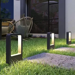 Modern Minimalist Bollard Light Outdoor Waterproof Aluminum Path Light for Landscape Villa Garden Courtyard Patio Lighting