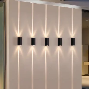 Modern Minimalist LED Outdoor Wall Lamp IP65 Aluminum PC Body for Villa Exterior Courtyard Decorative Garden Lighting