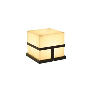 Modern Minimalist Outdoor Villa Pillar Entrance Light Courtyard Wall Faux Marble Pillar Headlight Outdoor Pillar Light