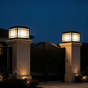 Modern Outdoor Courtyard Wall Lights Waterproof Villa Garden Door Pillars and Walls on Both Sides of the Gate Pillar Light