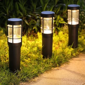 Modern Outdoor Garden LED Lawn Light Solar Landscape Park