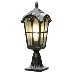 Modern Outdoor IP65 Waterproof Aluminum LED Landscape Lighting Integrated Garden Pillar Lamp with CRI 90 and 3500K Warm White