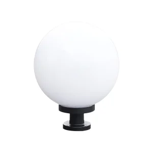 Modern Outdoor LED E27 Waterproof IP65 Garden Fence Decorative Pillar Light Spherical Atmosphere Lamp Adjustable Color Temp