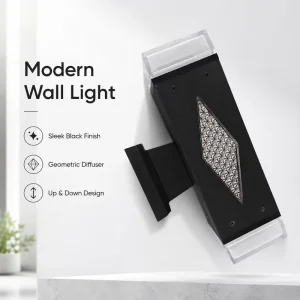 Modern Outdoor LED Long Strip Wall Lamp 2W PVC+PS 2700K Wall Sconce Light for Garden Courtyard