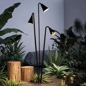 Modern Outdoor LED Trumpet shaped Aluminum Lamp Minimalist Villa Garden Courtyard IP65 Waterproof Durable Landscape Lighting