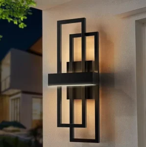 Modern Outdoor LED Wall Lights IP65 Waterproof Aluminum Long Strip Sconce Wall Mount Porch Light for House Garage Door Patio