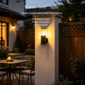 Modern Outdoor Wall Lamp Aluminum Sconce Waterproof LED Lighting Fixture for Garden Patio Villa Courtyard