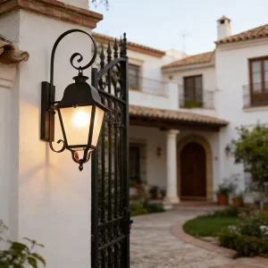 Modern Outdoor Wall Light Sconce Permanent Outdoor Gate Fence Lights Electric Outdoor Garden Wall Lantern Light
