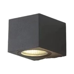 Modern Outdoor Wall Light Waterproof IP65 LED Aluminum 5W 10W COB GU10 Square for Garden Porch Villa Exterior Courtyard Lighting