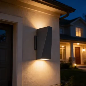 Modern Outdoor Waterproof Aluminum Alloy Wall Lamp for Bedroom Staircase Living Room Exterior Courtyard Corridor LED Warm Light