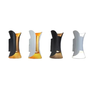 Modern Outdoor Waterproof LED Wall Lamp, Aluminum Construction