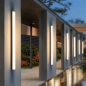 Modern Outdoor Waterproof LED Wall Lamp Simple Minimalist Aluminum Base for Courtyard Garden Balcony Exterior Walls