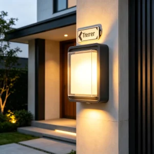 Modern Outdoor Waterproof LED Wall Light Square Garden Wall Lamp for Villa Porch Corridor