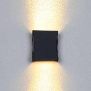 Modern Outdoor Waterproof Up-and-Down Aluminum Wash-Wall Spotlight for Terraces, Courtyards, and Villas
