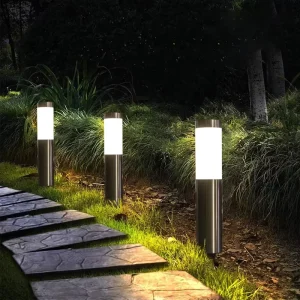 Modern Pathway Yard Landscape Stake Lights Decorative Outdoor Lawn Led Solar Garden Lights 50 Stainless Steel 90 20 50 360 2W