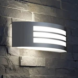 Modern Polished Stainless Steel Waterproof Clear PC Diffuser CRI 50 3500K Warm White 1-Year Warranty Outdoor Wall Lamp
