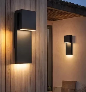 Modern Porch Lights Black 3000k Outside Lights Waterproof for House Front Door Patio Garage