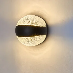 Modern Round Shape Small Size 360 Degree Outdoor LED Wall Light IP65 Waterproof Wall Lamp for Garden Door Aisle Decoration