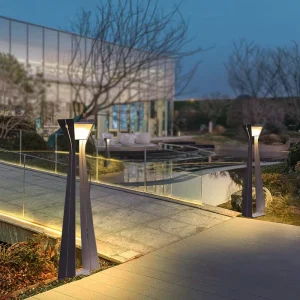 Modern Simple Outdoor LED Lawn Lights for Villa Landscape Solar 220v Waterproof IP65 Garden Courtyard Driveway Light
