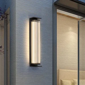 Modern Simple Outdoor Wall Lamp for Garden Terrace Hotels & Villas Waterproof LED Light IP65 PC Body for Exterior Walls Gates