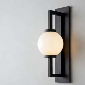 Modern Square LED Aluminum Frame IP44 Waterproof Black Outdoor Wall Lamp
