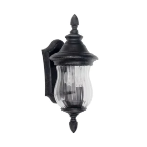 Modern Square LED Outdoor Waterproof Durable Decorative Wall Lamps Aluminum Wall-Mounted Light IP44 Black 5000K Daylight 20 Beam