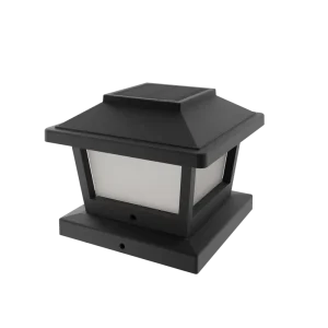 Modern Style 2700K Cold Warm White LED Solar Garden Post Cap Light IP65 Rating Sun Powered Illumination